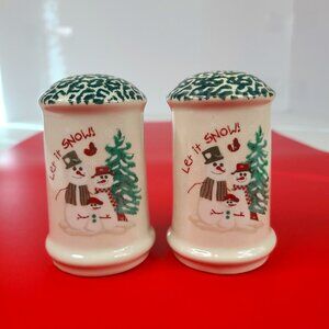 Let it Snow! Snowmen Salt and Pepper Shakers by Atico